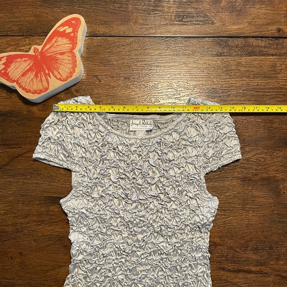 Vintage | Joseph Ribkoff 90s Popcorn Scrunchie Top - Picture 10 of 12